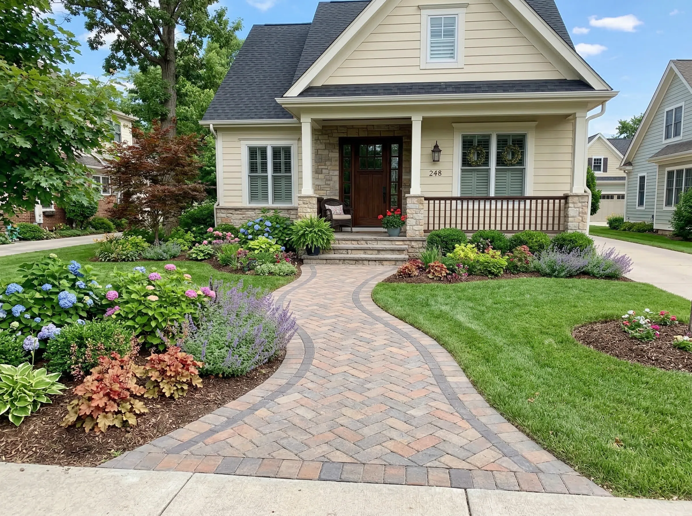 Custom paver walkways Kansas