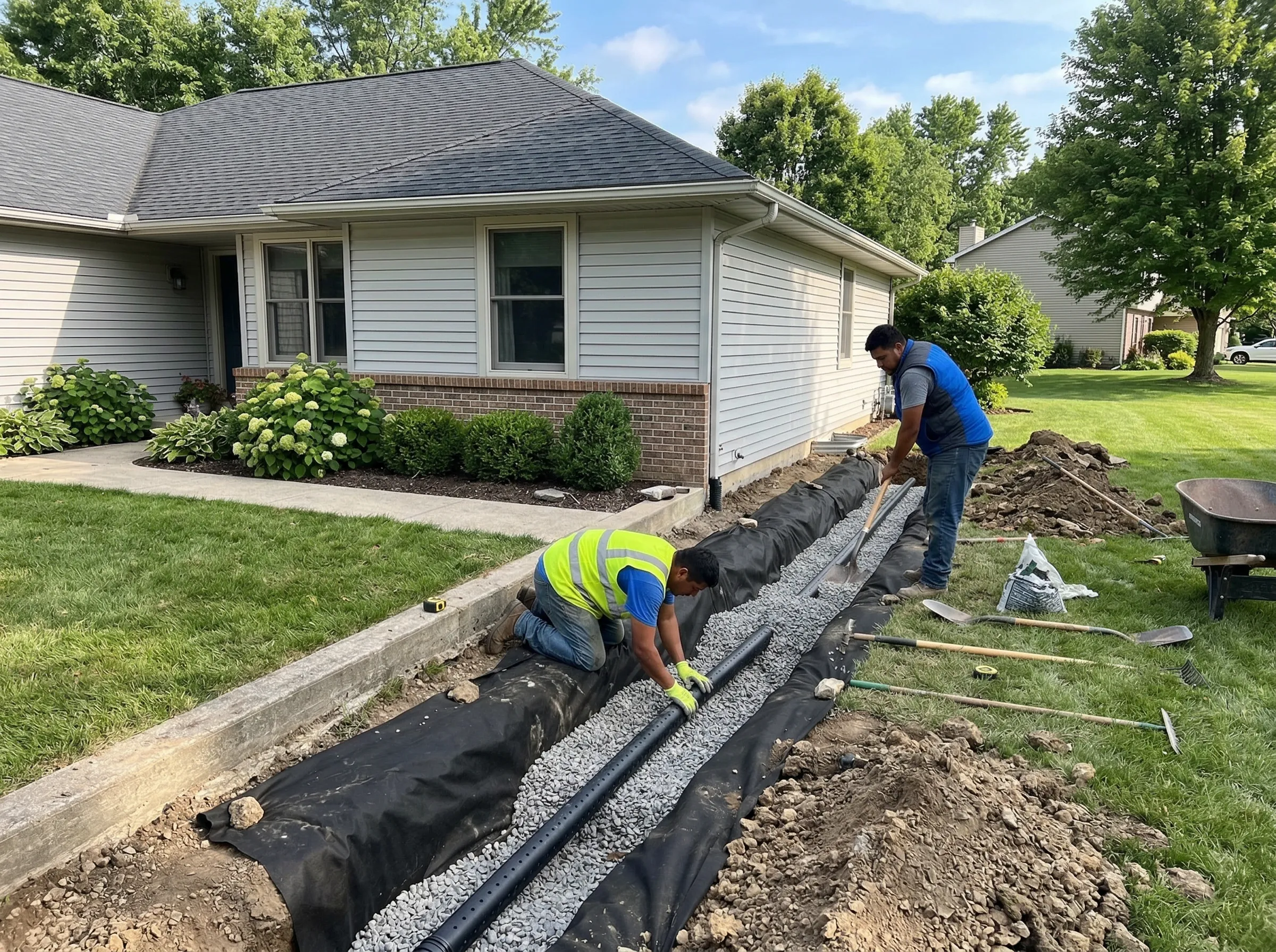 Foundation drainage Lenexa Kansas