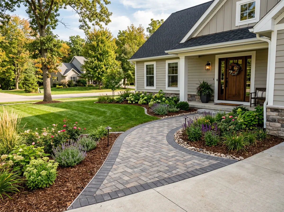 Lenexa curb appeal landscaping
