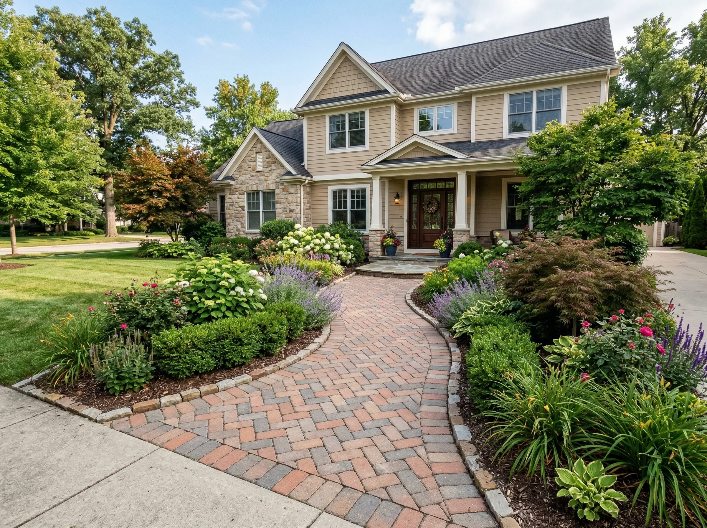 Lenexa outdoor pathway design
