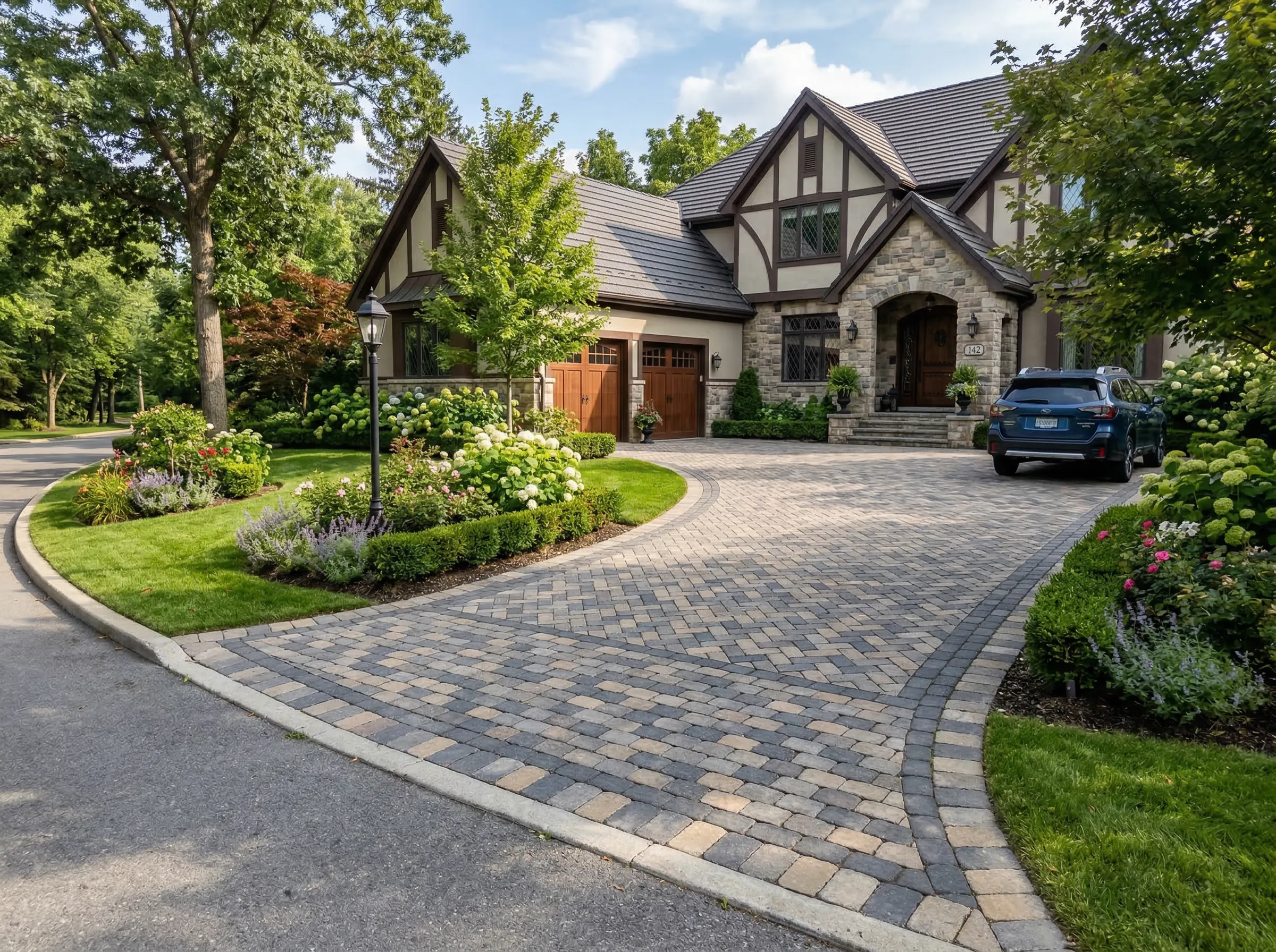 Lenexa paver driveway install