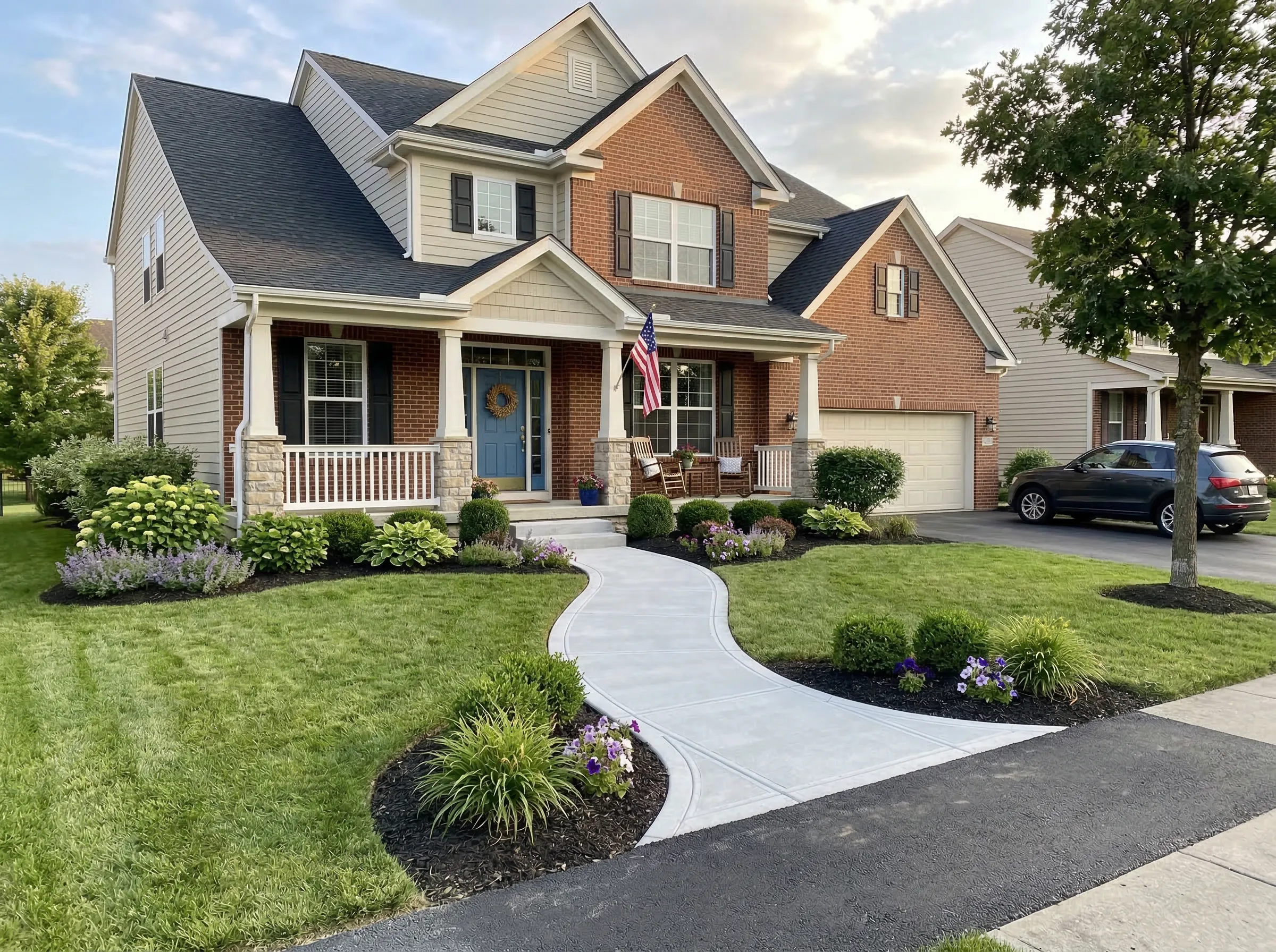 Lenexa paver walkway design