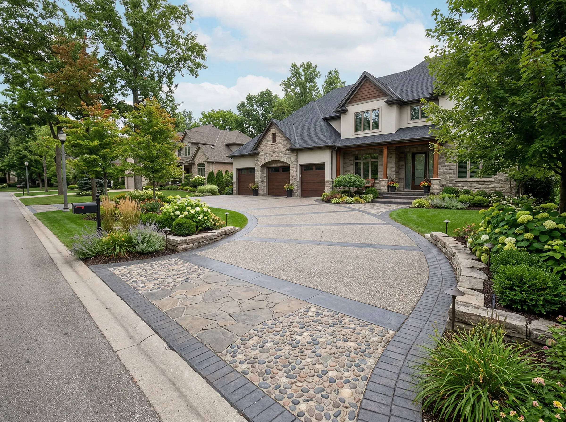 Lenexa stamped concrete designs