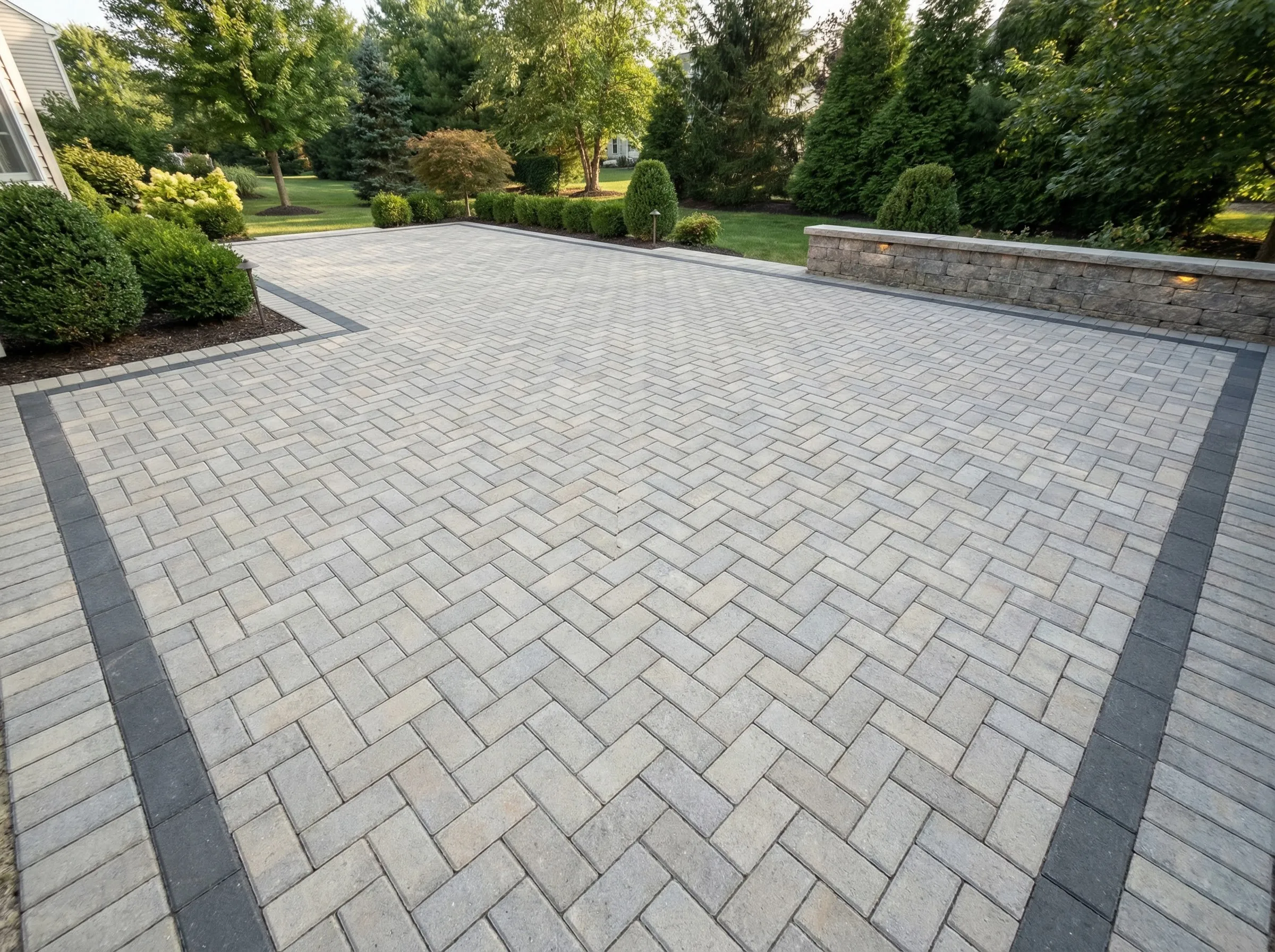 New paver patio construction Lenexa