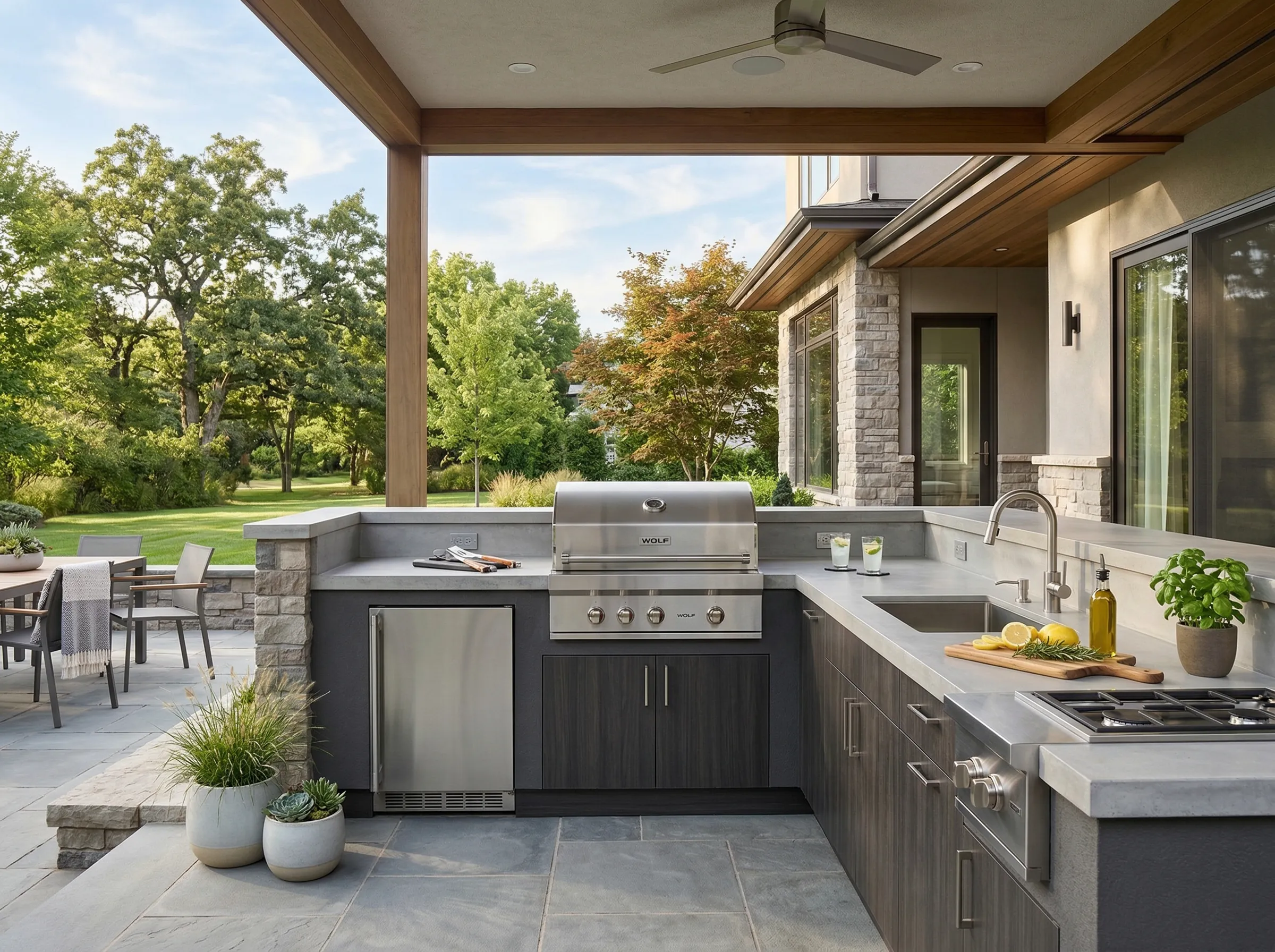 Outdoor kitchen installation Lenexa